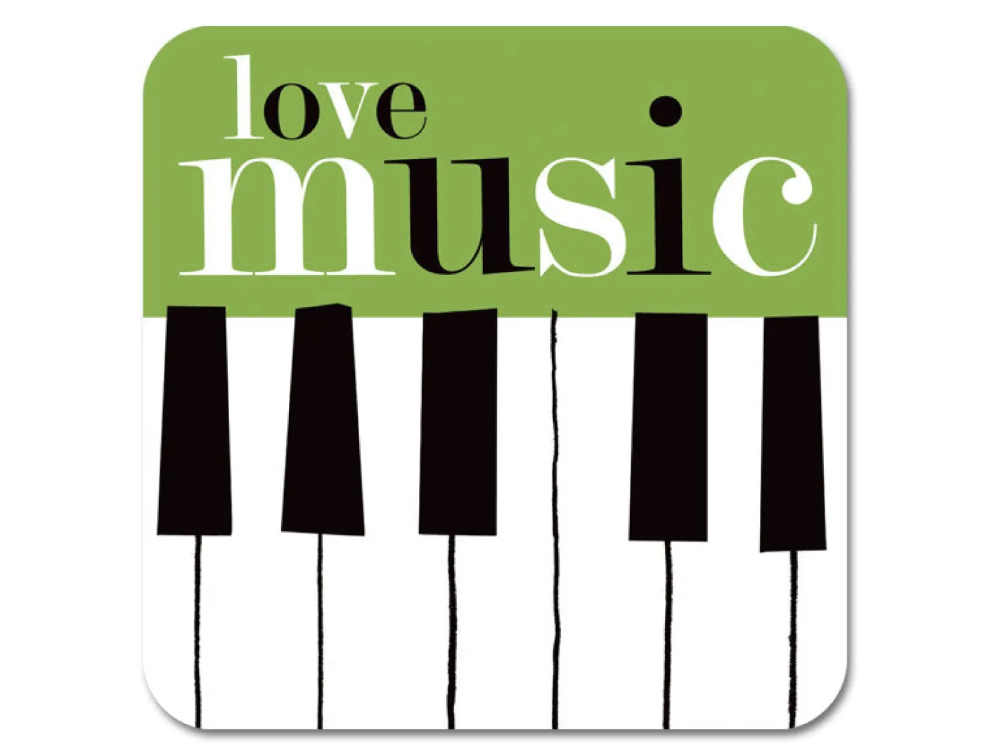 Graphic Piano Coaster