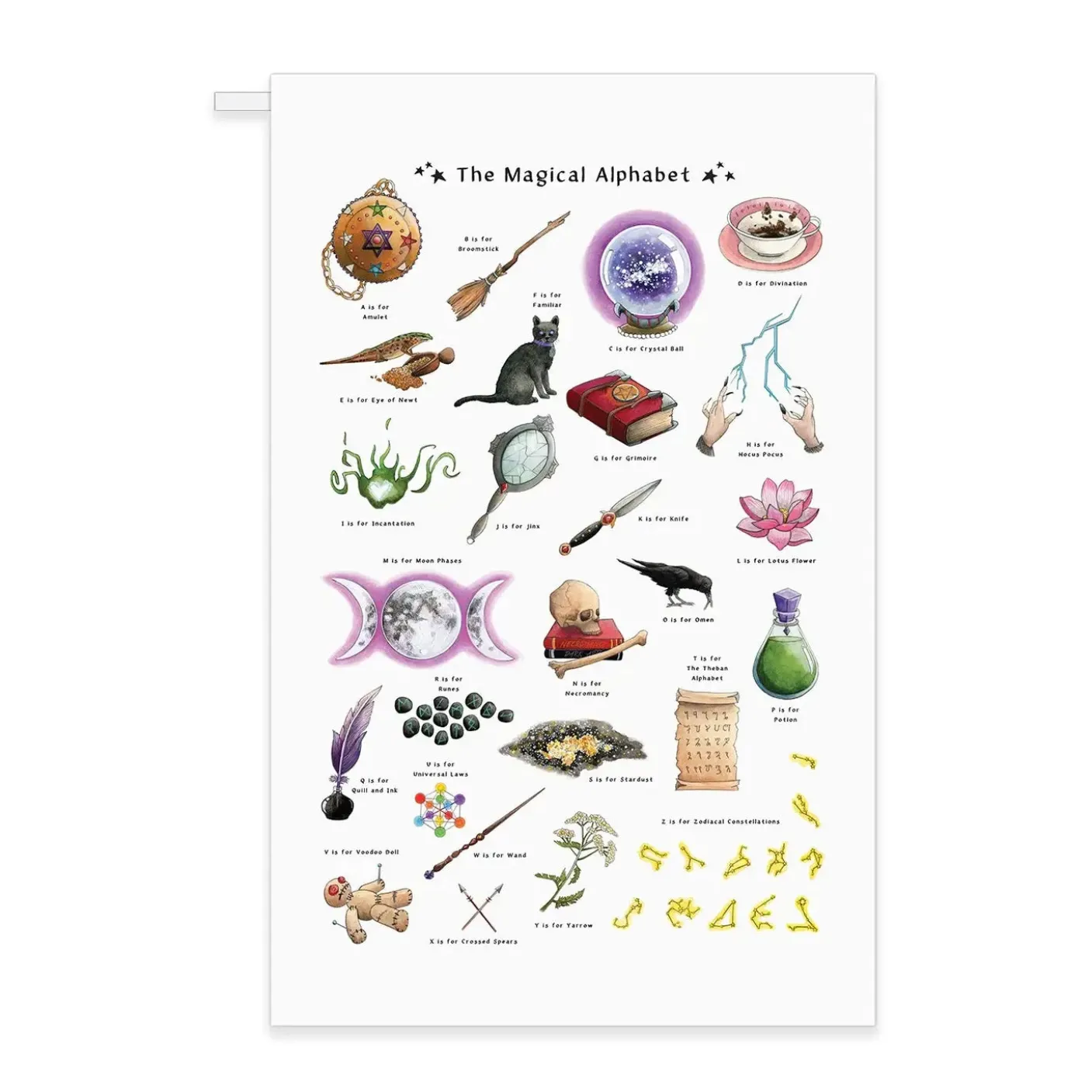 The Magical Alphabet Tea Towel
