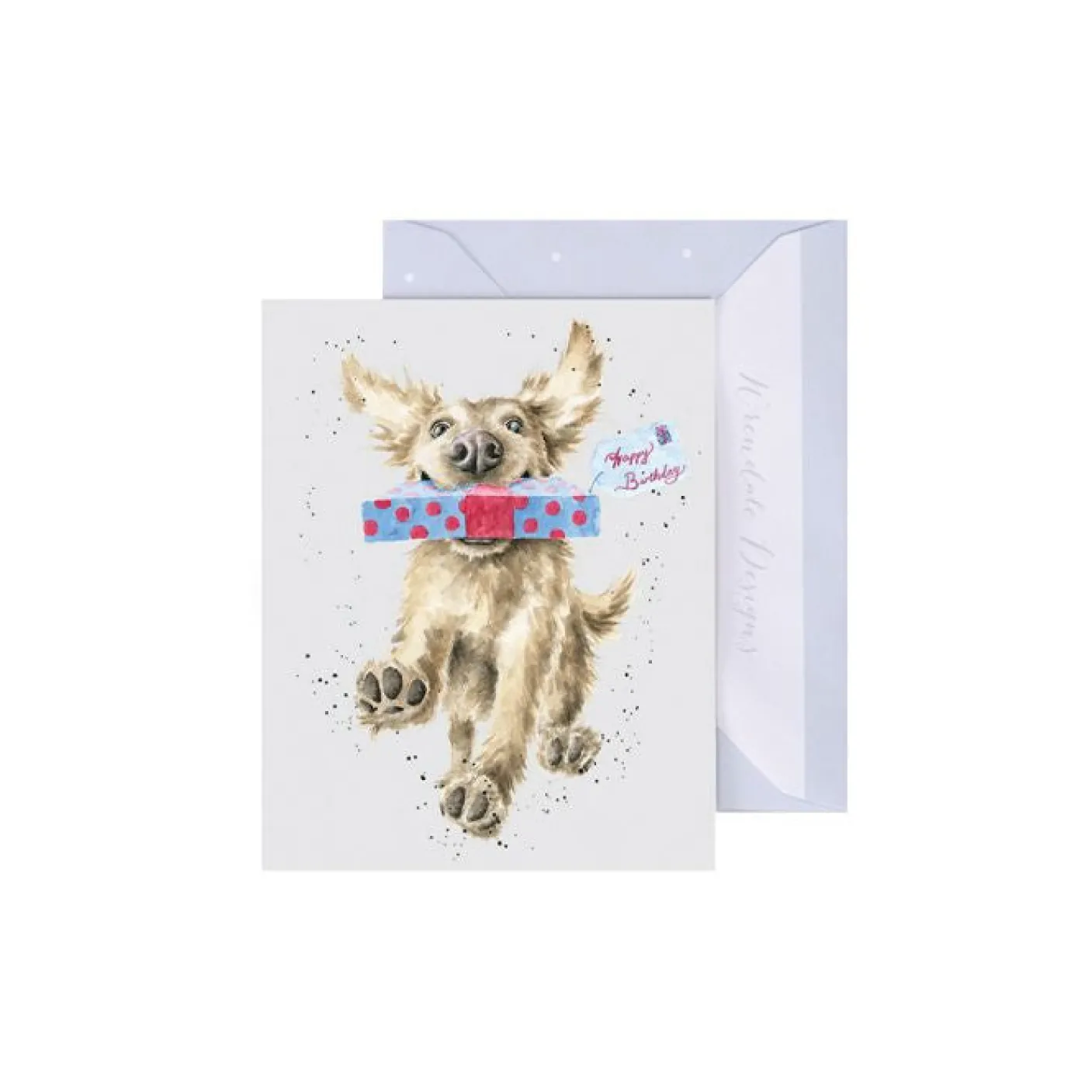 'Special Delivery' Golden Retriever Gift Enclosure Card