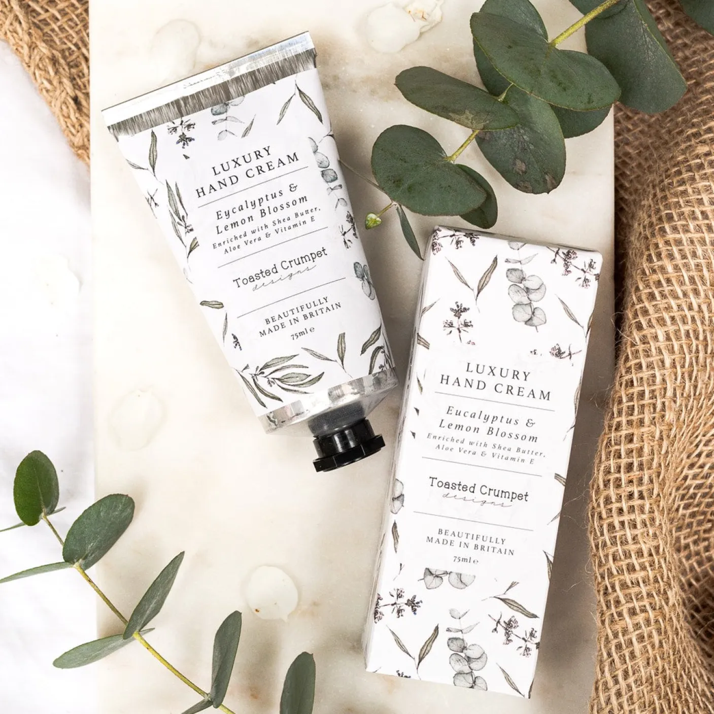 Eucalyptus and Lemon Blossom Luxury Hand Cream 75ml