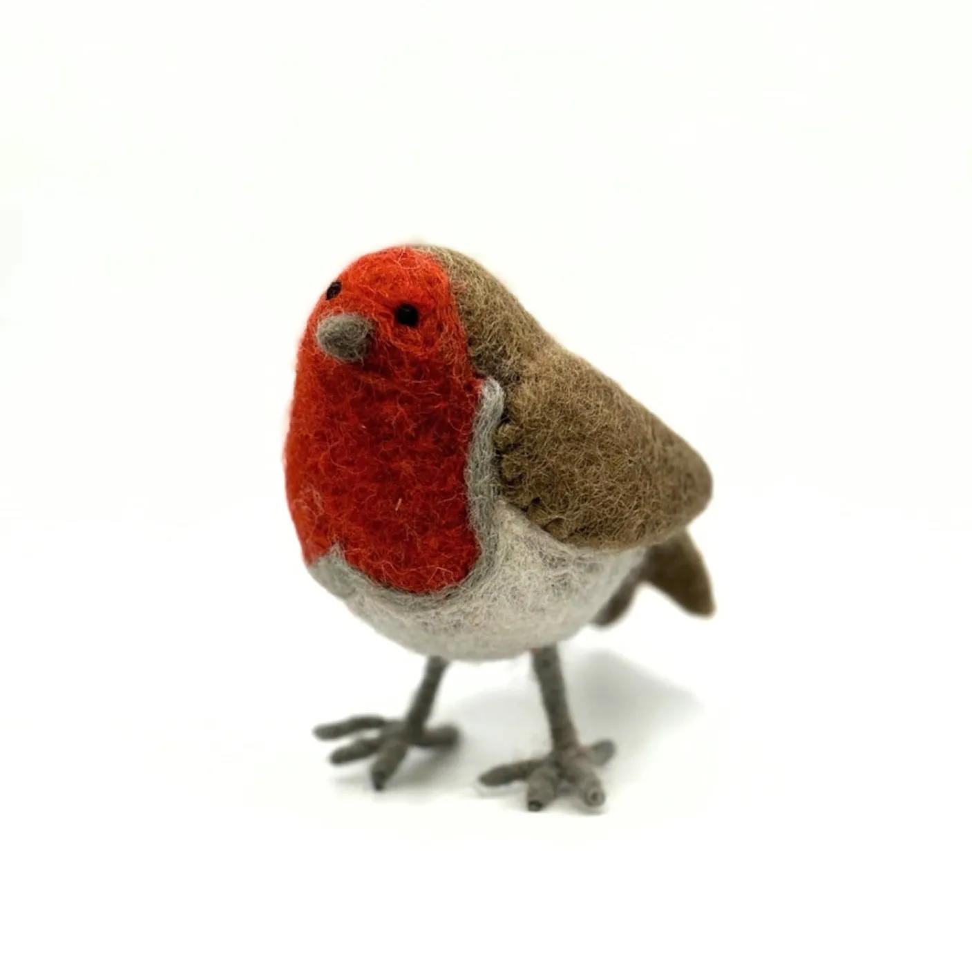 Natural Robin Felt Decoration