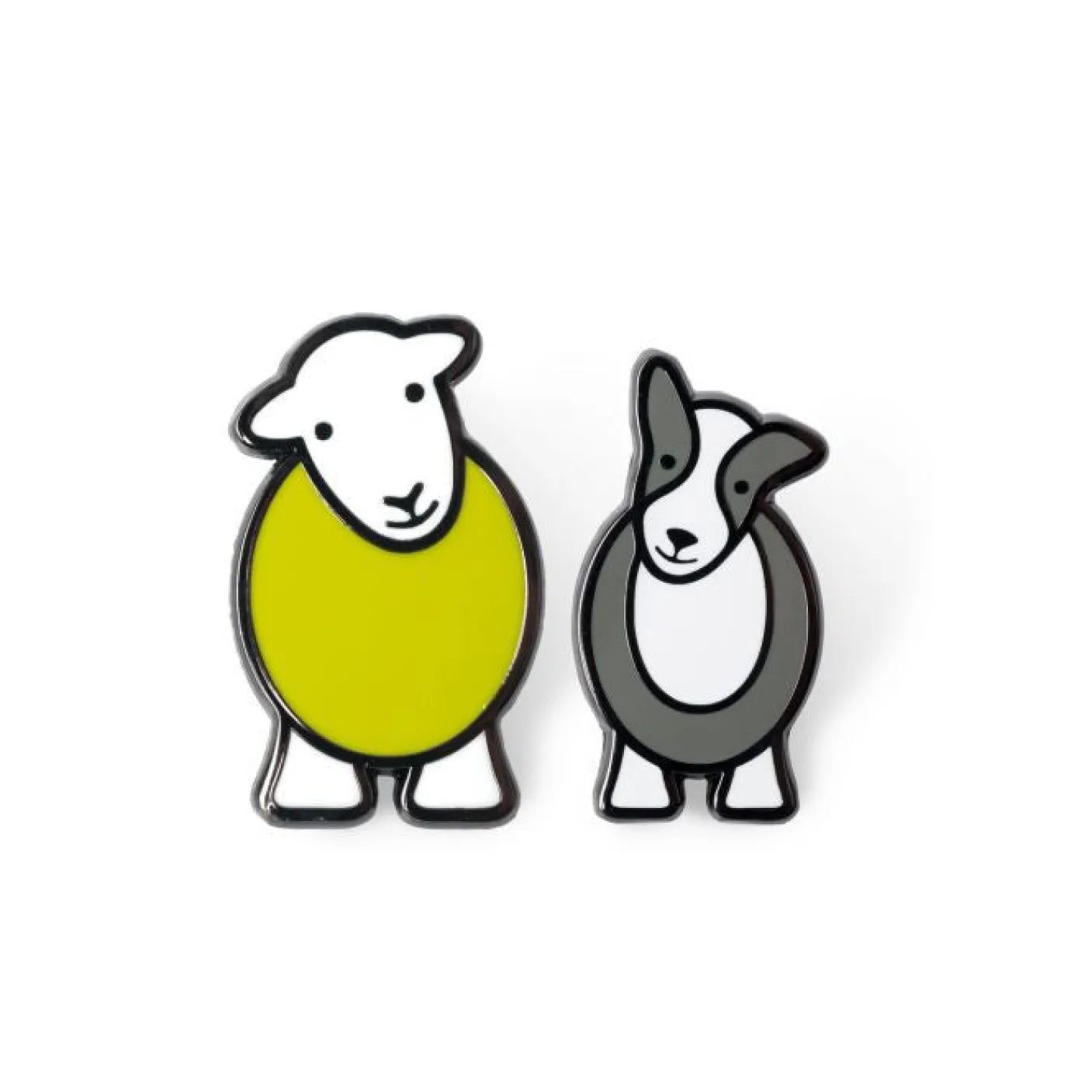 Herdy and Sheppy Pin Badge Set