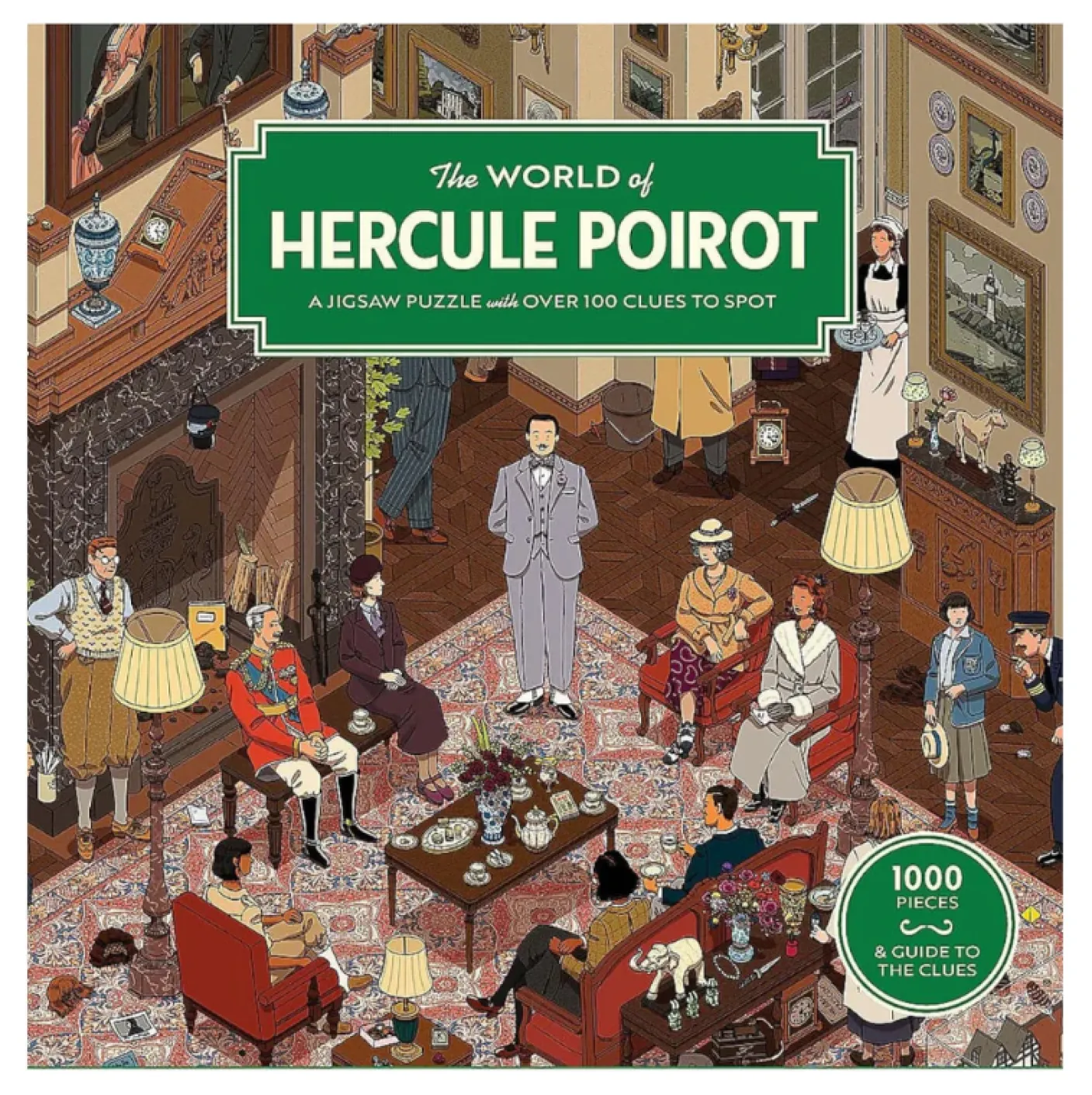 The World of Hercule Poirot 1000 Piece Jigsaw Puzzle