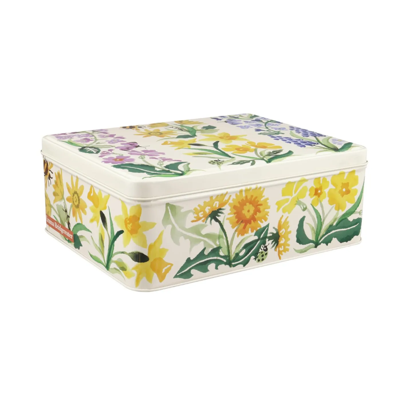 Wild Flowers Deep Rectangular Tin