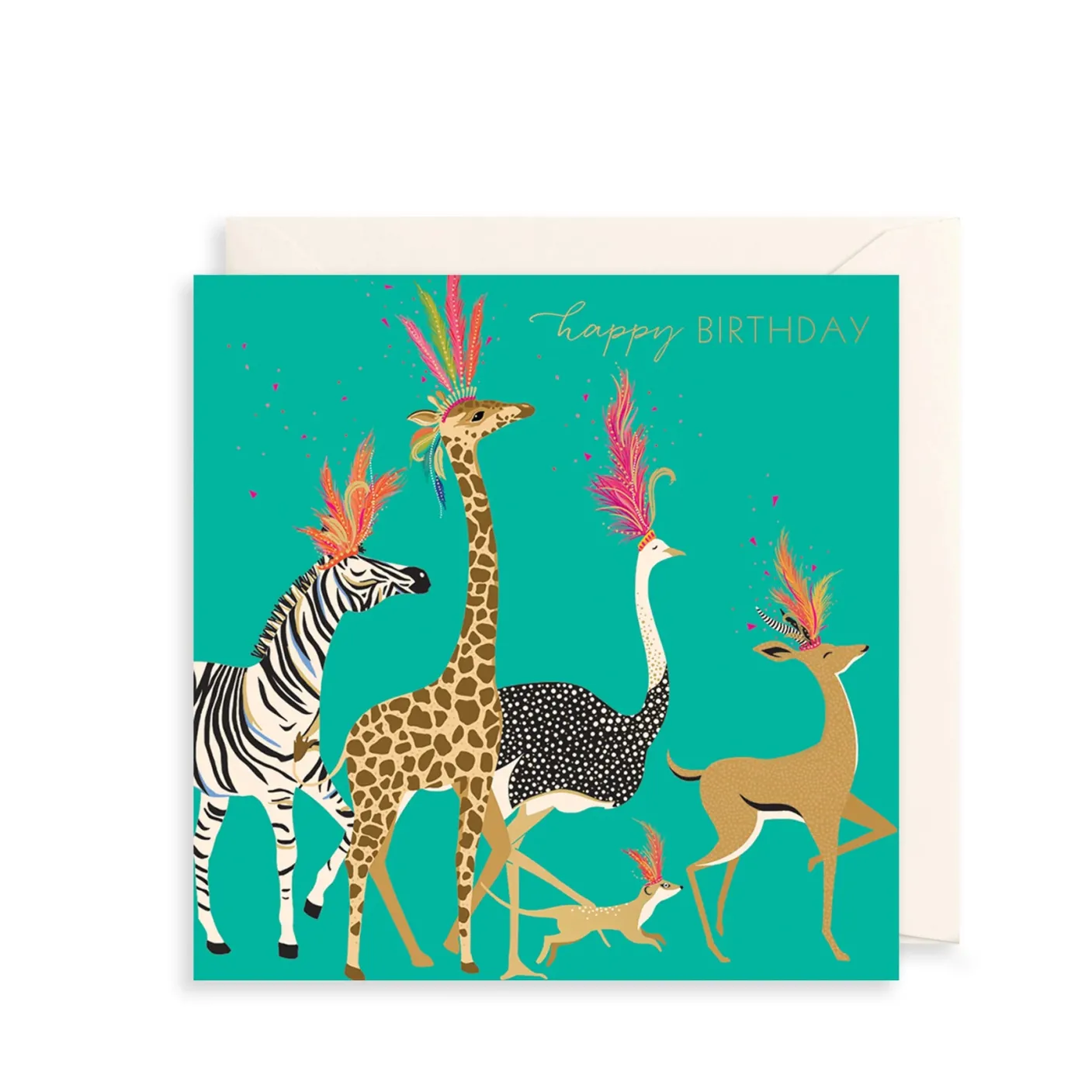 Carnival Animals Greeting Card