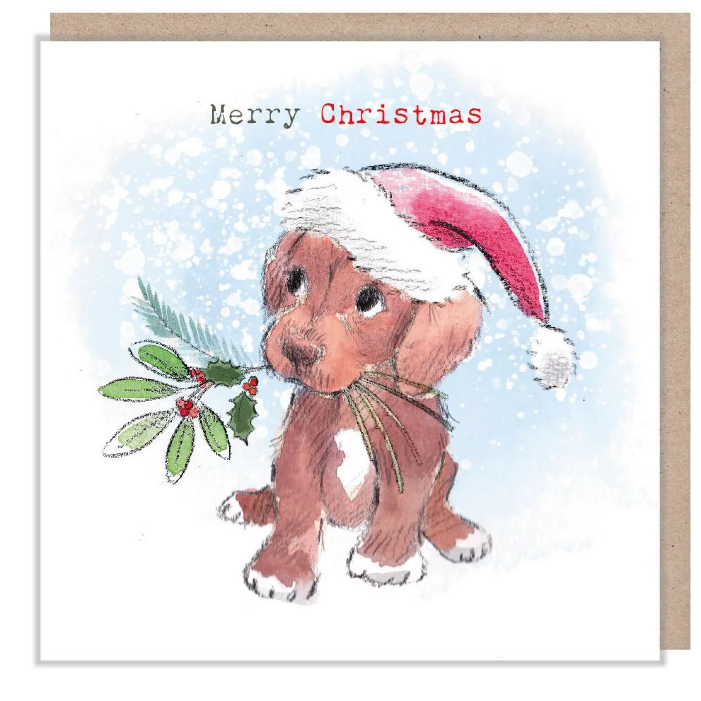 Puppy Christmas Card