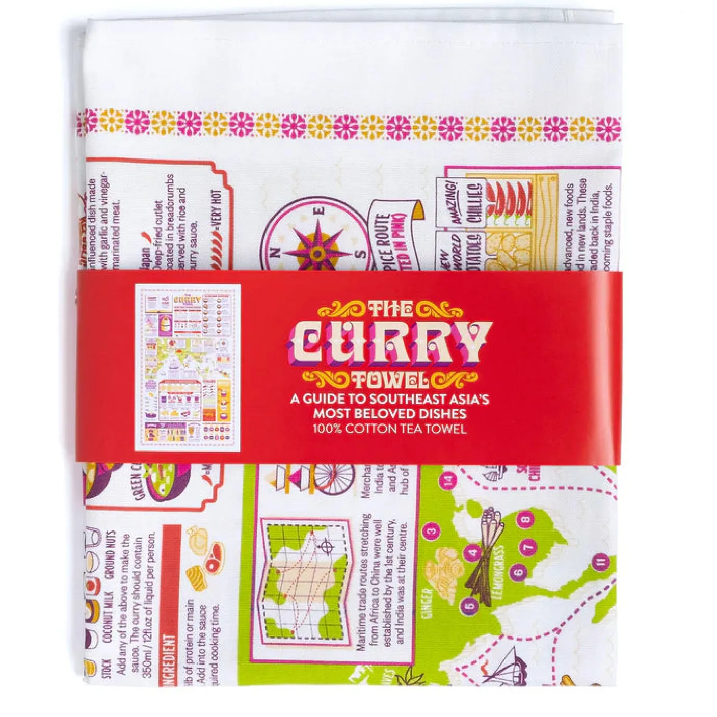 The Curry Tea Towel by Stuart Gardiner