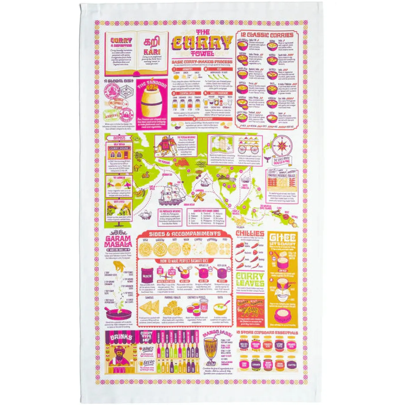The Curry Tea Towel by Stuart Gardiner