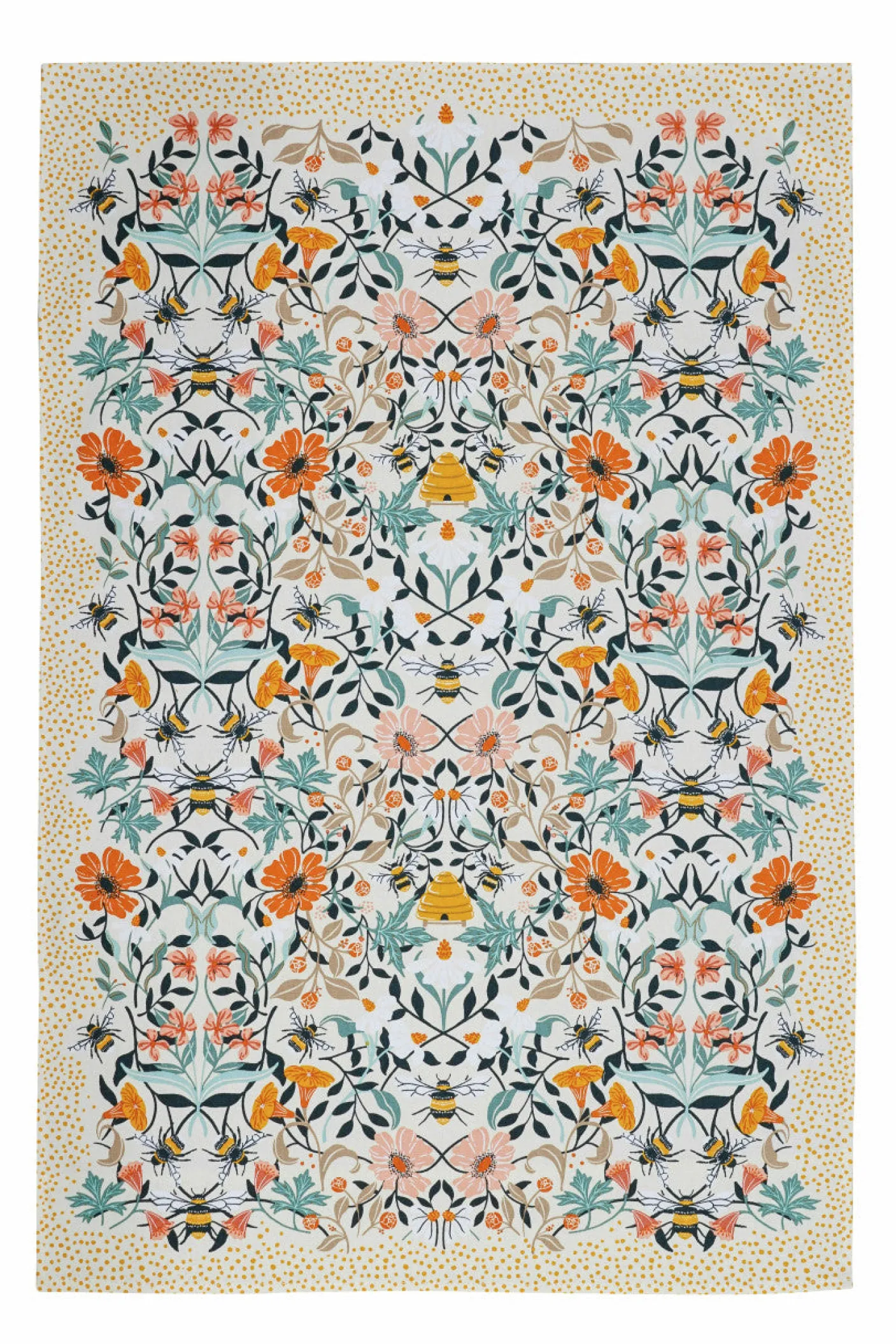 Bee Bloom Cotton Tea Towel