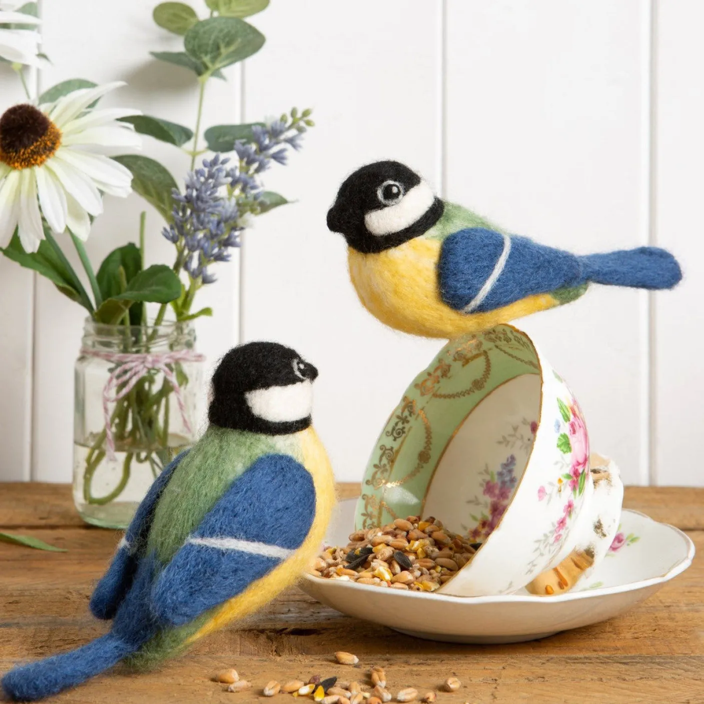 Great Tits Needle Felting Kit
