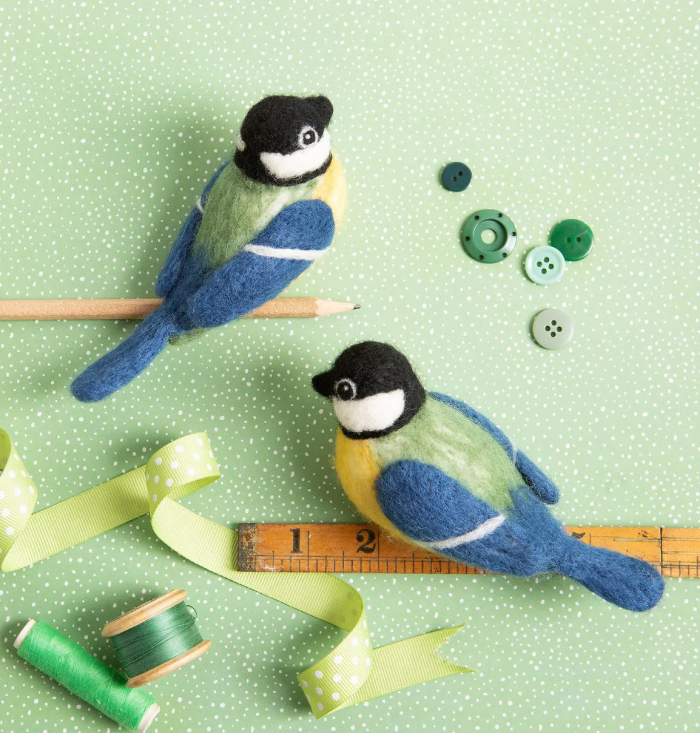 Great Tits Needle Felting Kit