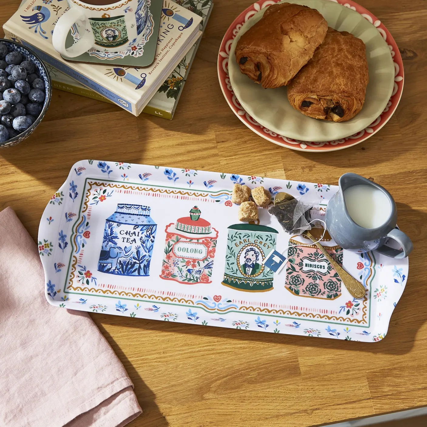 Tea Tins Sandwich Tray