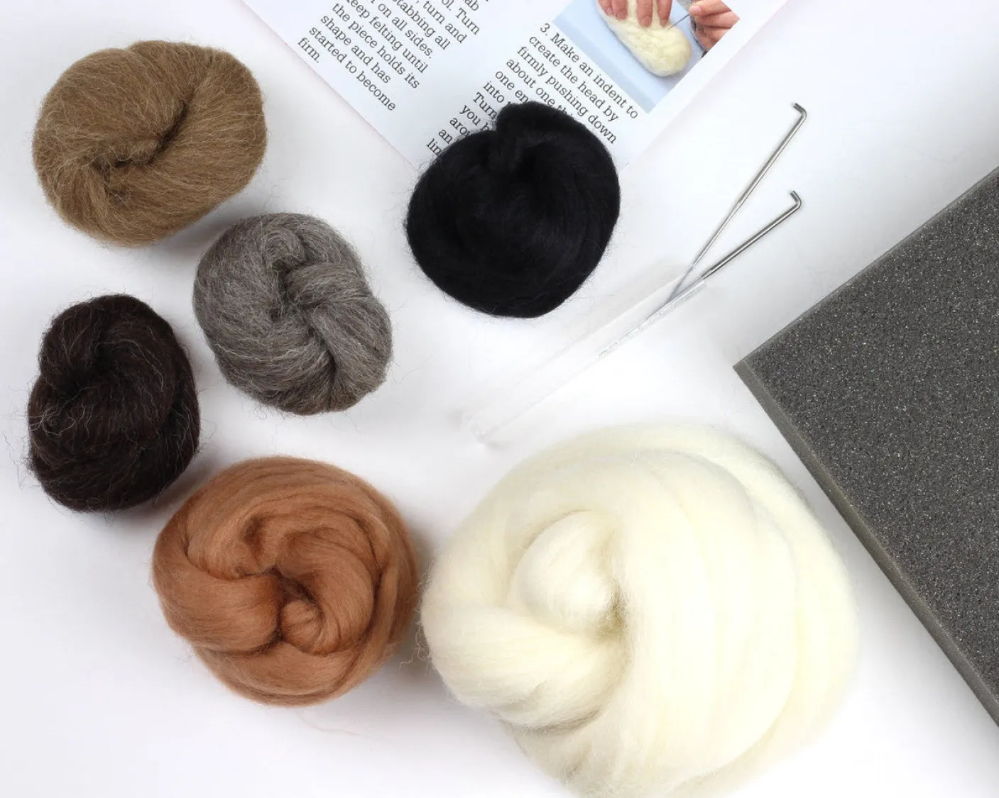 Barn Owl Needle Felting Kit