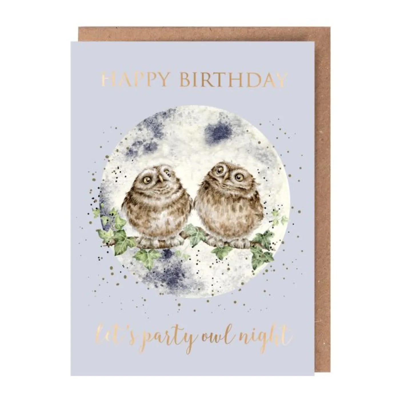 'Party Owl-Night' Birthday Greetings Card