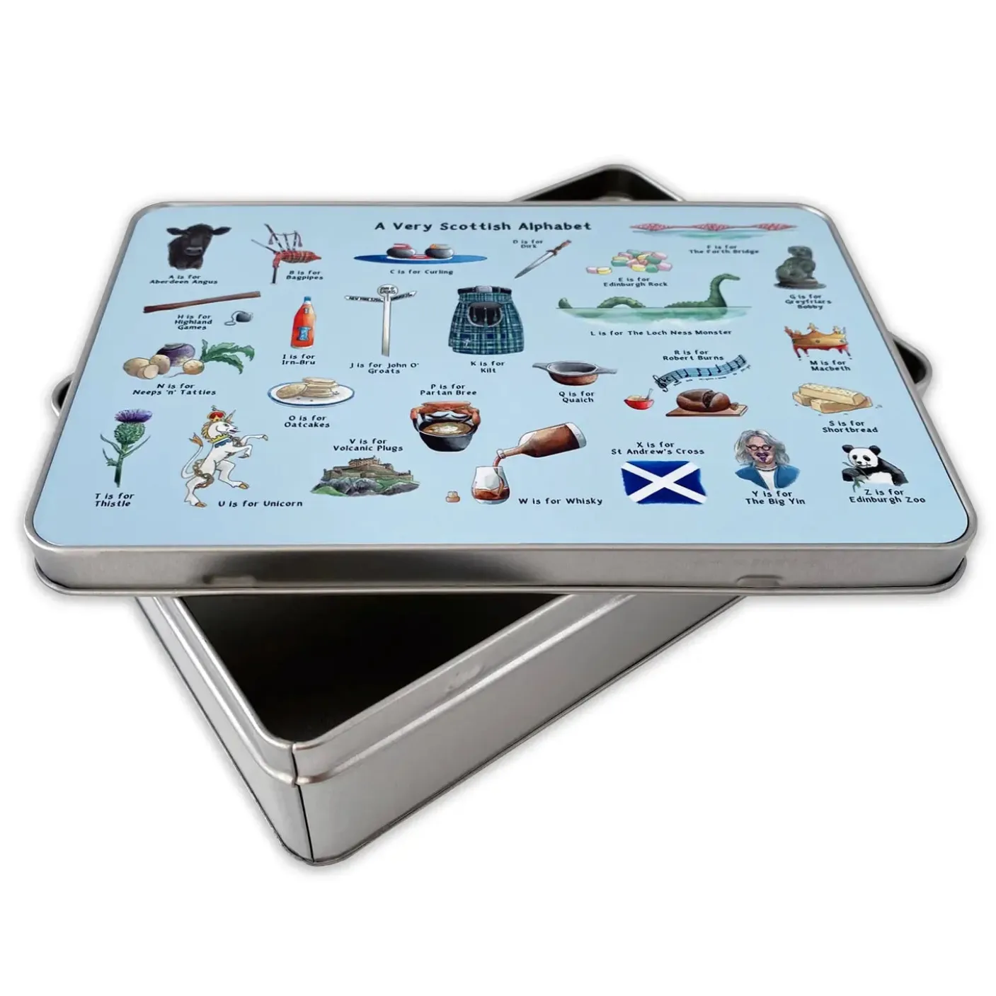 A Very Scottish Alphabet Storage Tin