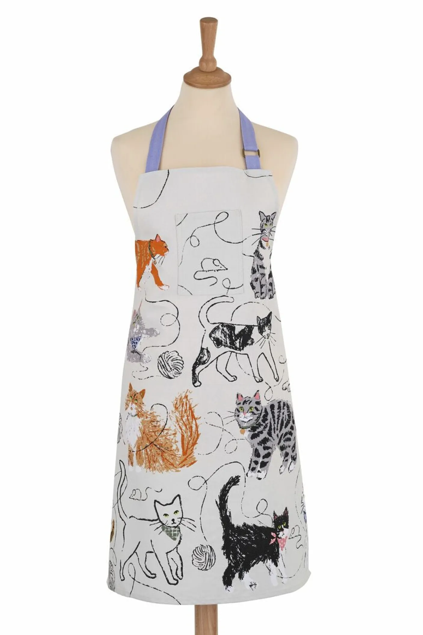 Feline Friends Cotton Apron