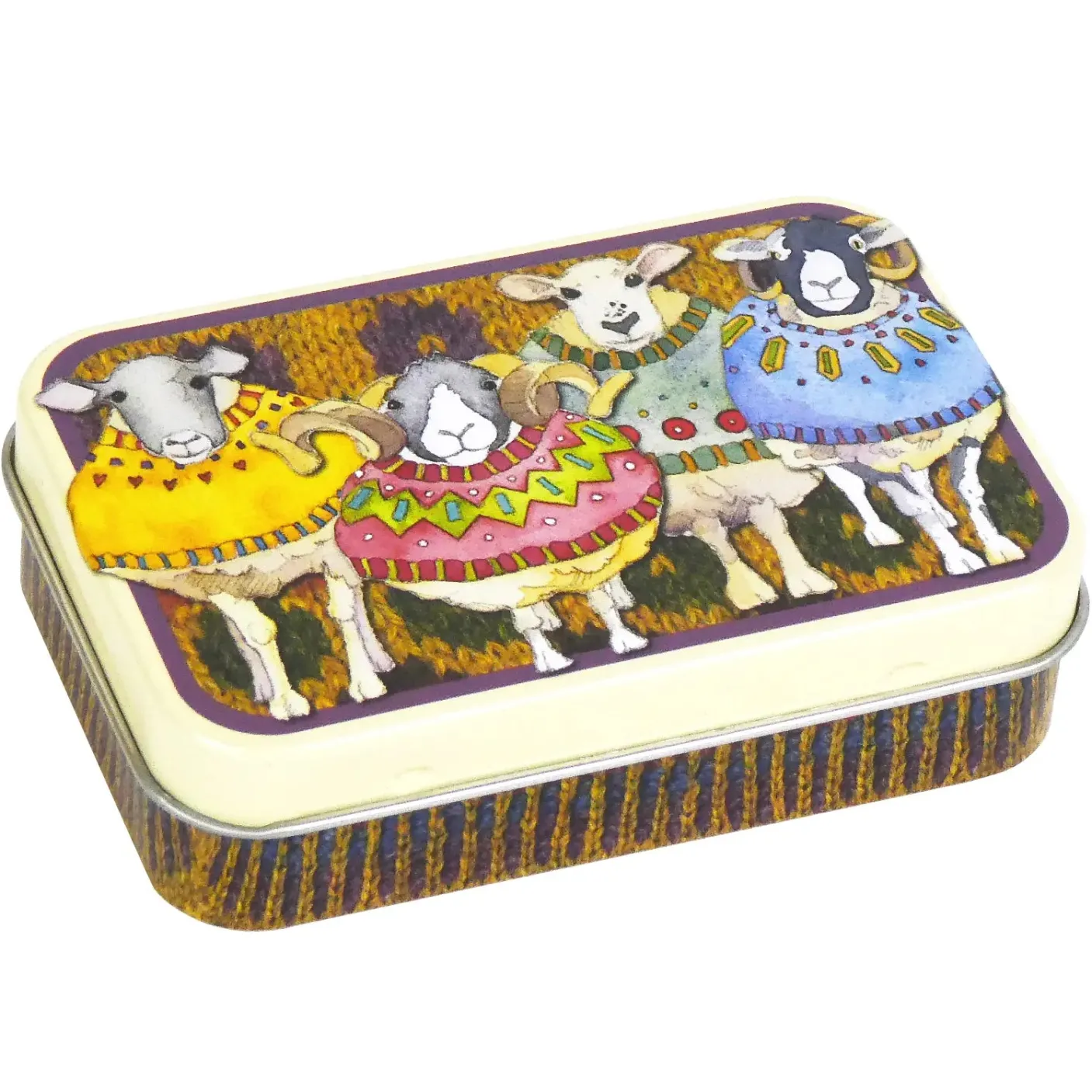 Sheep in Sweaters Playing Cards in Tin