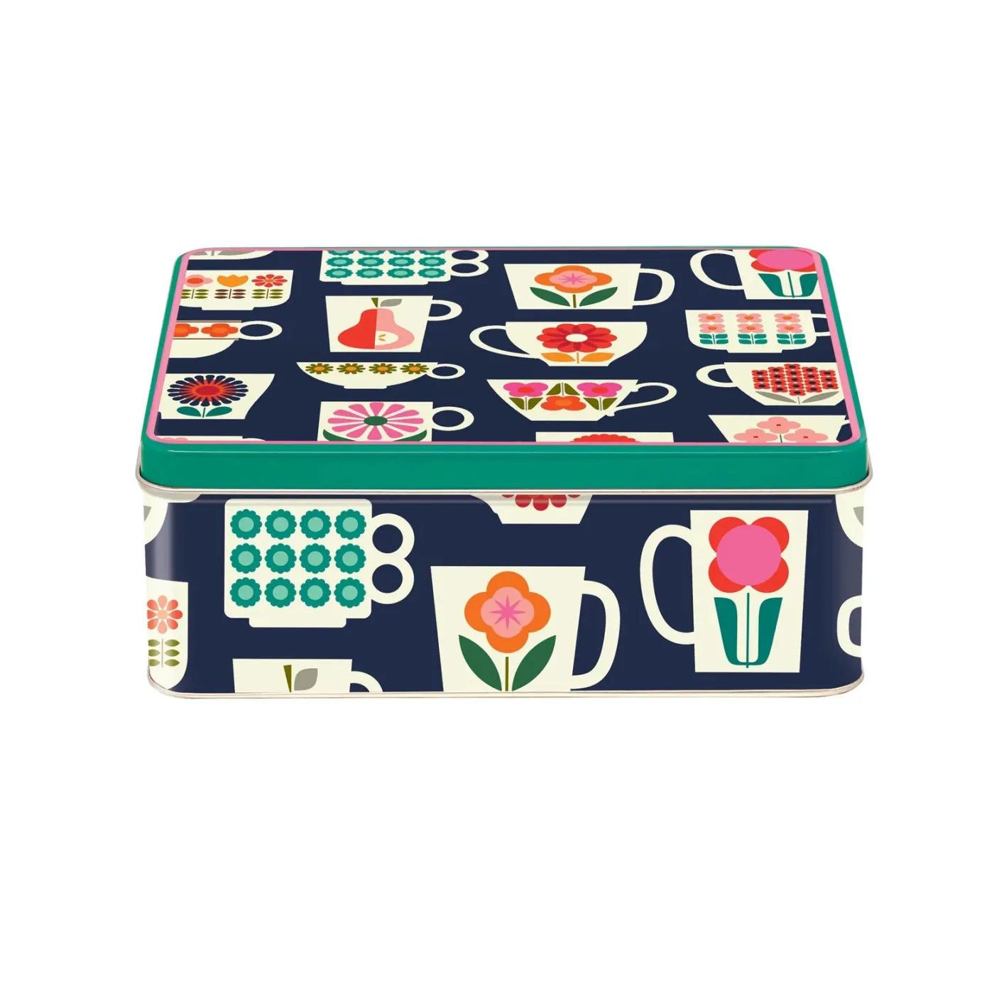Kate Rhees Teacup Deep Rectangular Tin