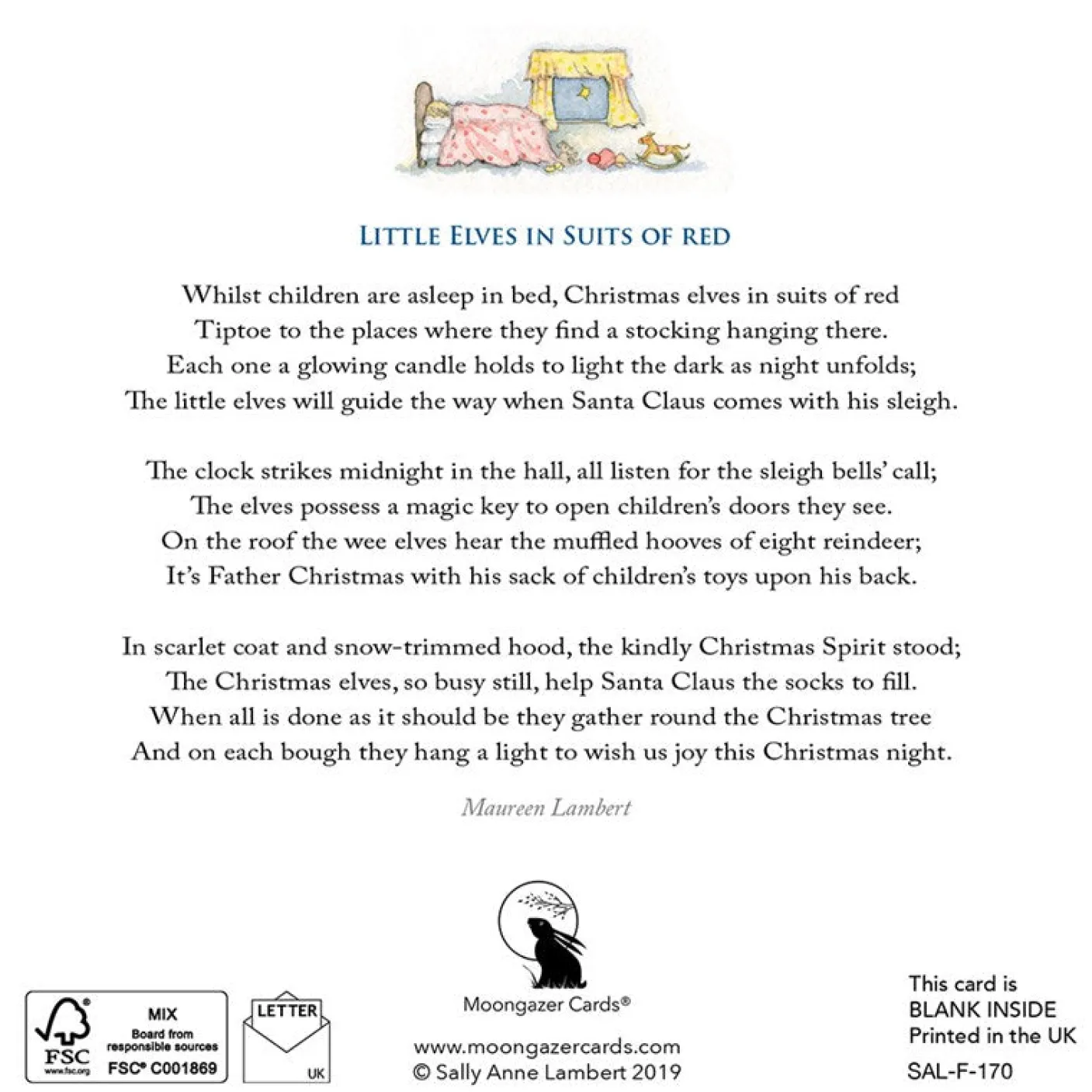 Little Elves in Suits of Red Greeting Card