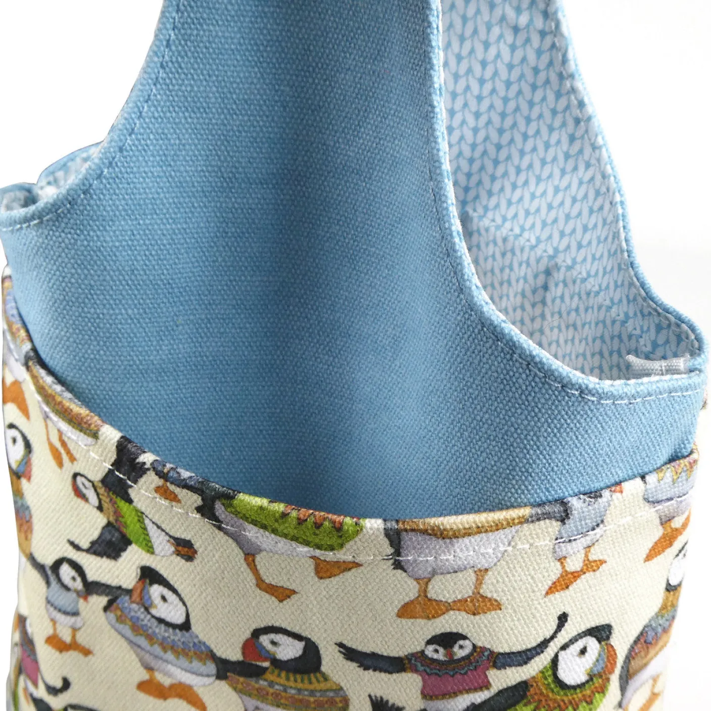 Woolly Puffins Small Wrist Bag