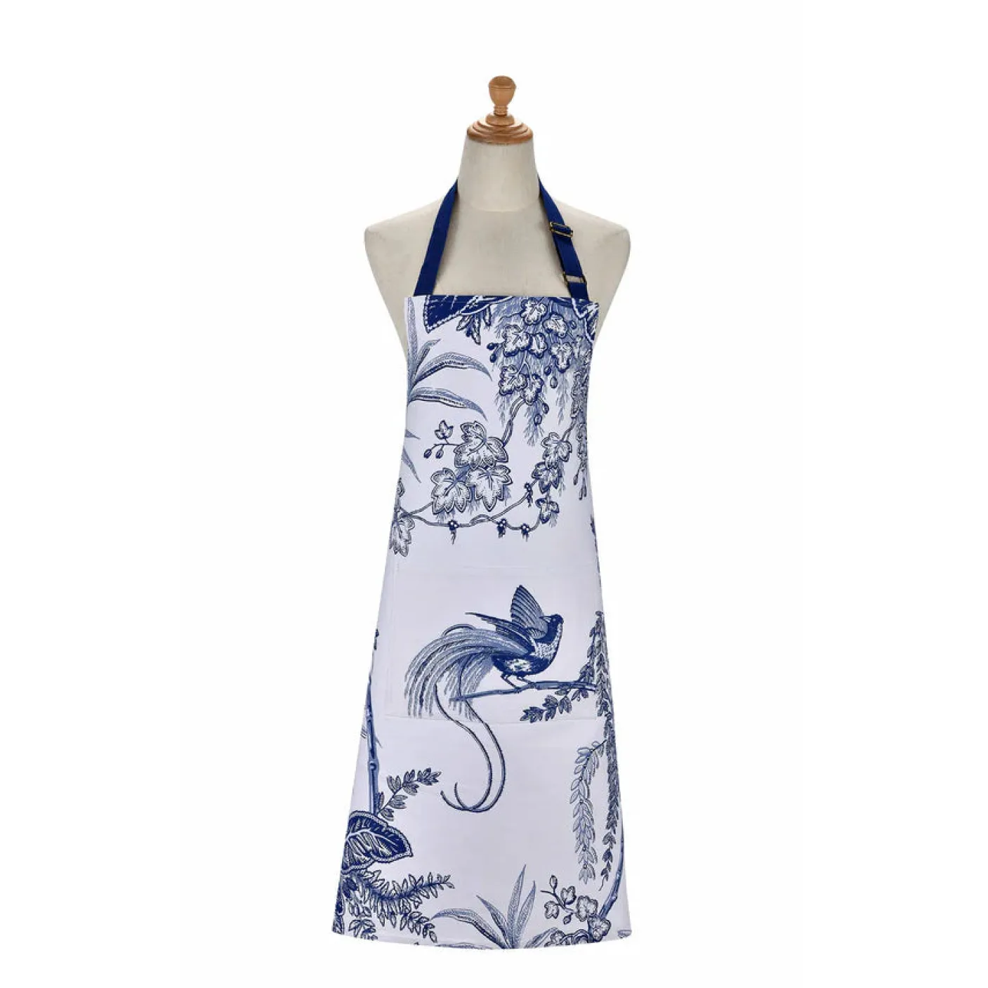 Willow Toile Cotton Apron