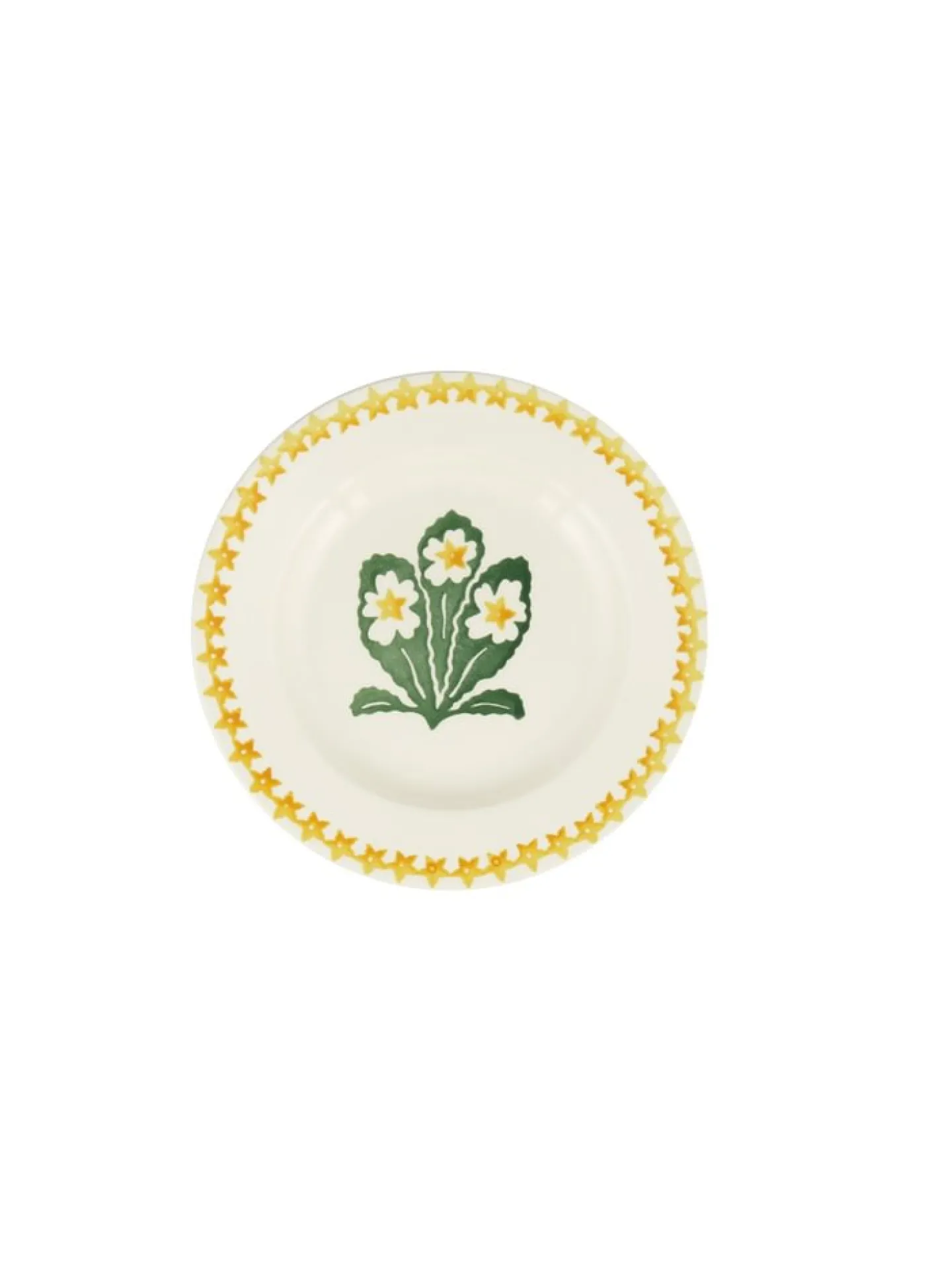 Primrose Hand-Stamped  6 1/2 inch Plate