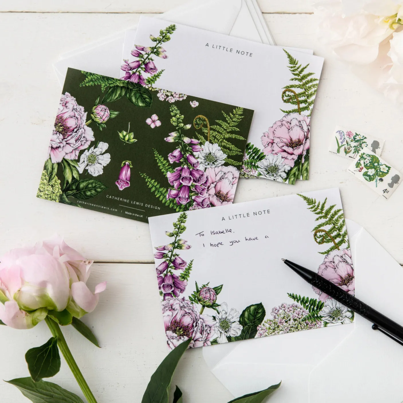 Summer Garden Note Cards - Pack of 6