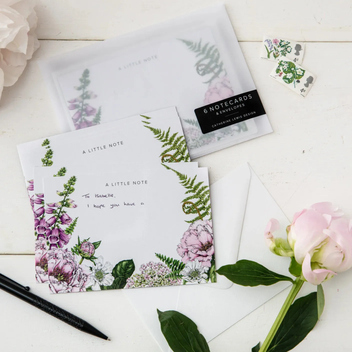 Summer Garden Note Cards - Pack of 6