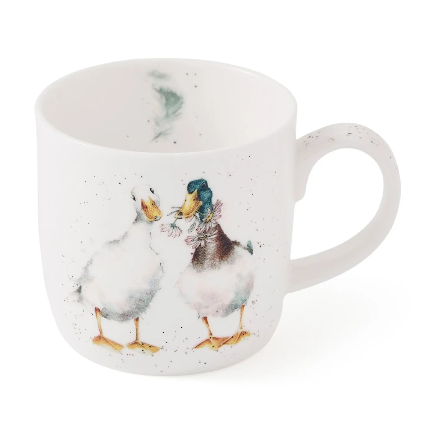 'Duck Love' Duck Small Bone China Mug (11oz)