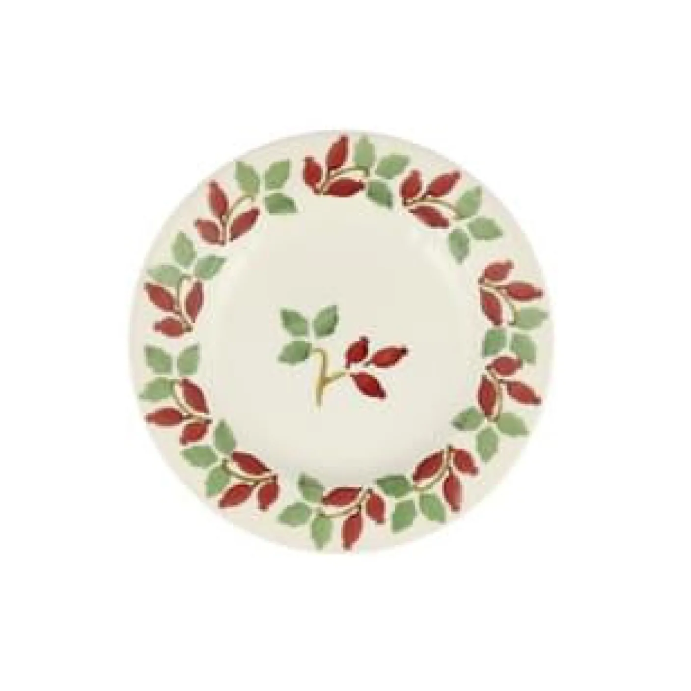 Folk Rosehip 6 1/2 inch plate