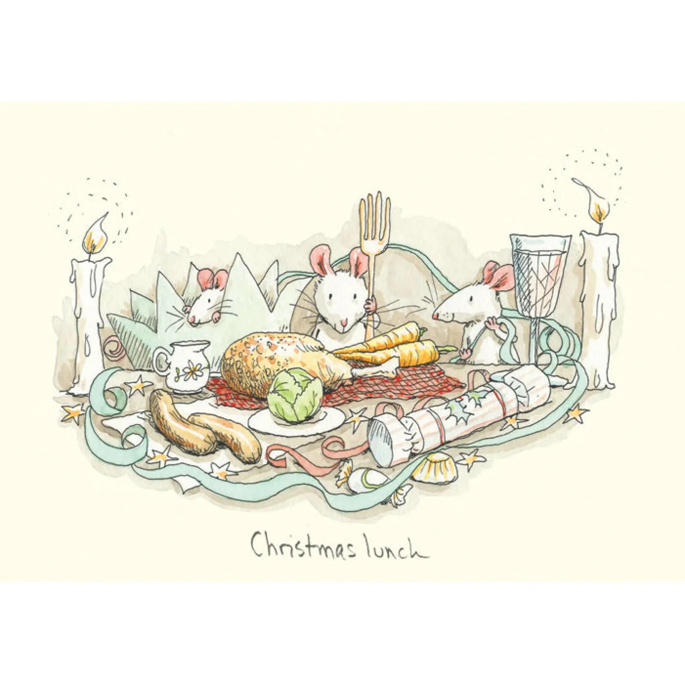 "Christmas Lunch" Christmas Card