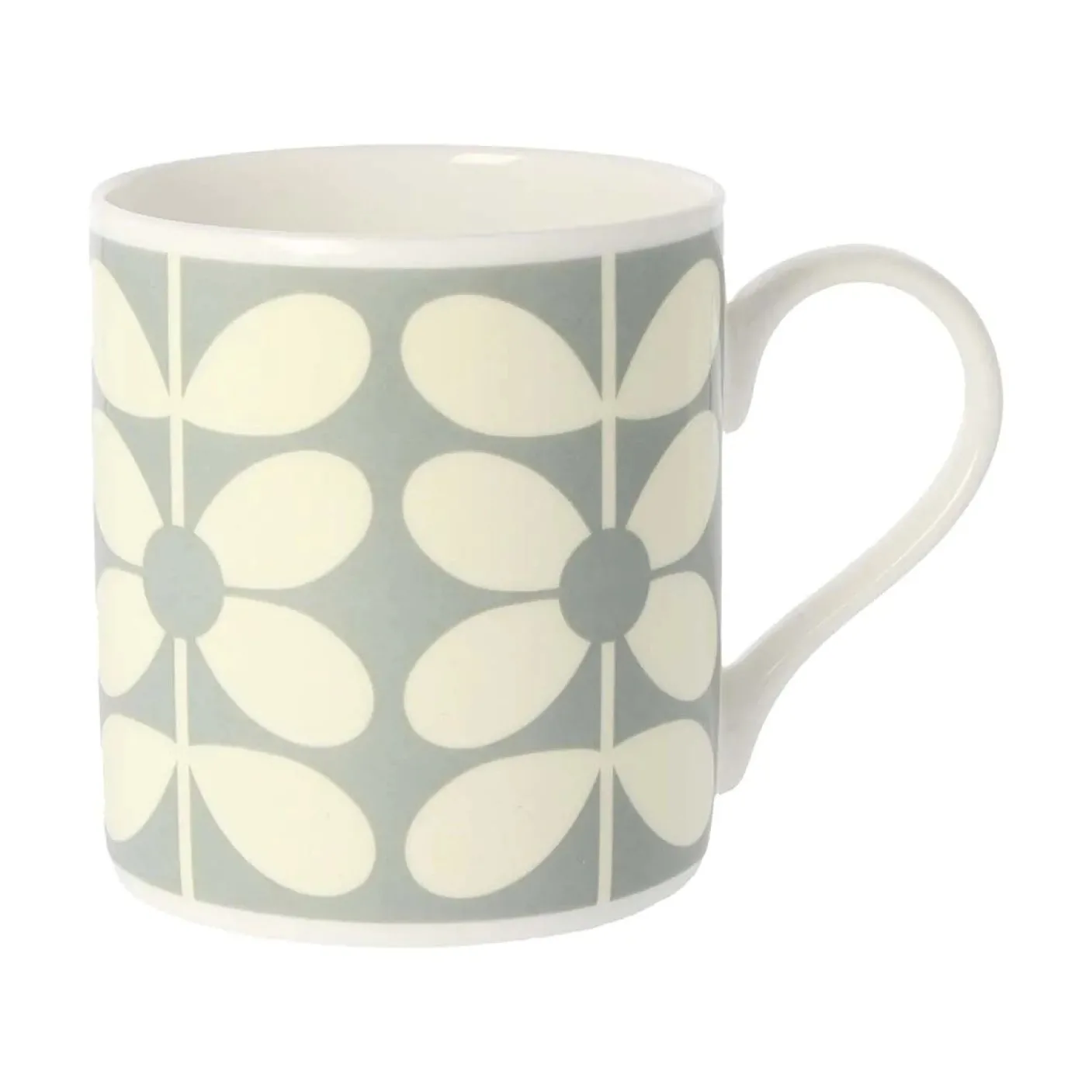 Orla Kiely 60's Stem Duckegg Bone China Mug