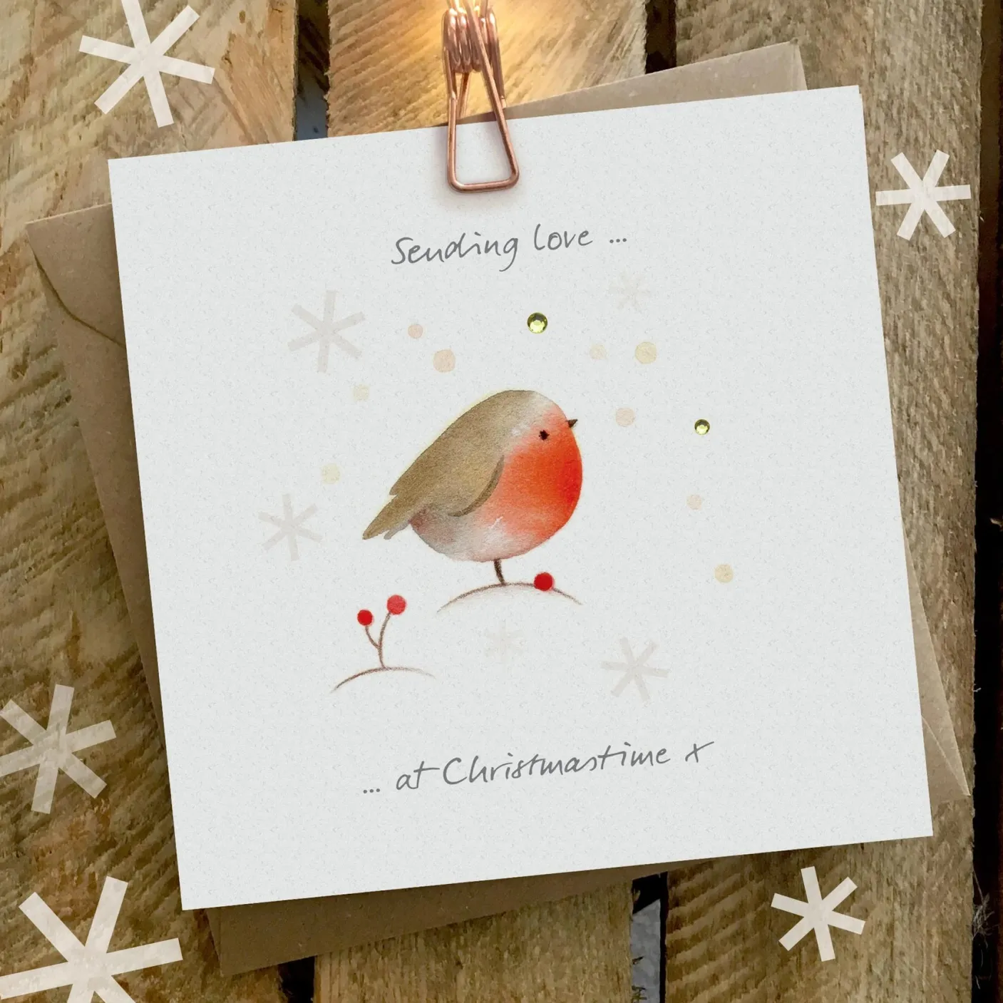 Sending Love at Christmastime Card