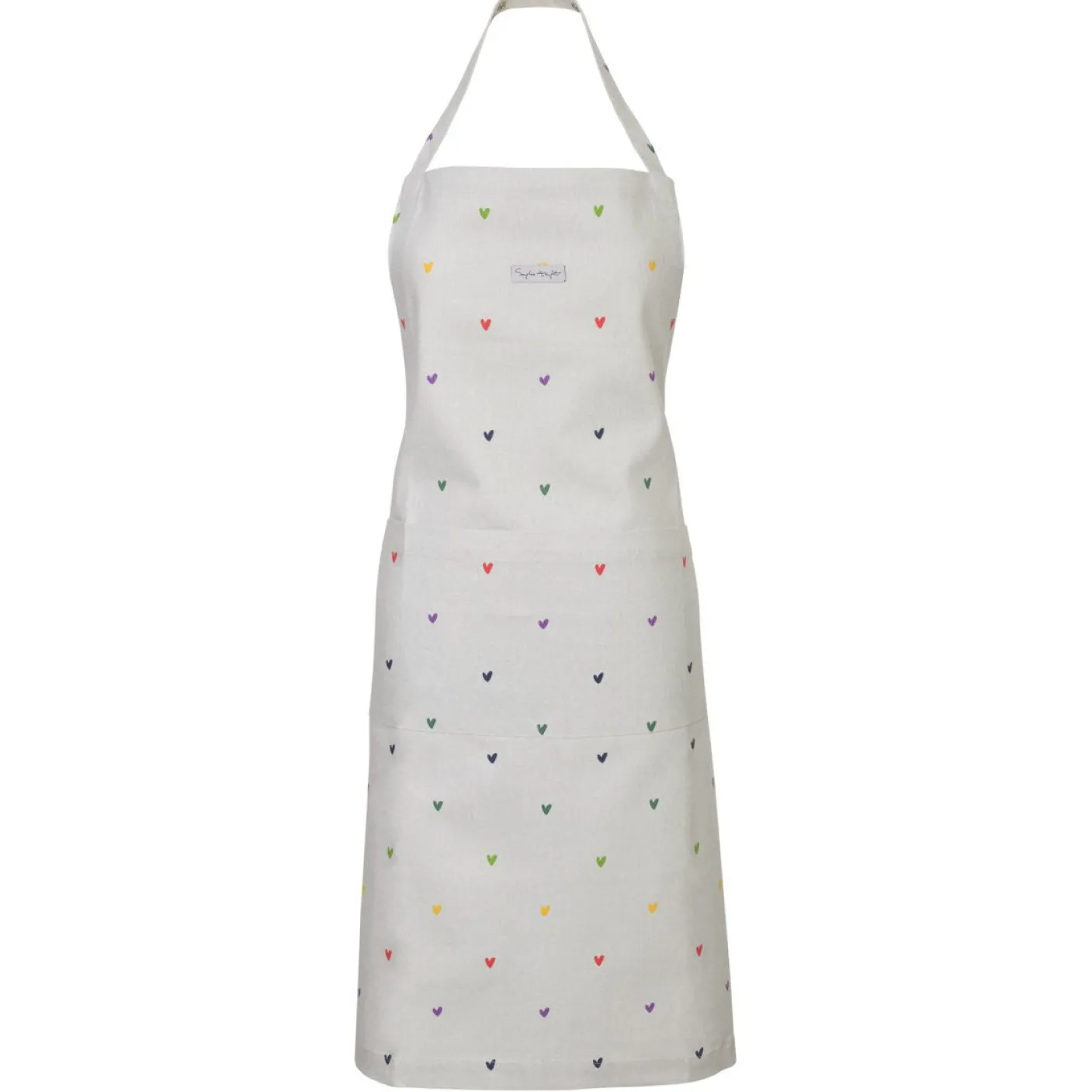 Hearts Multicolored Adult Apron