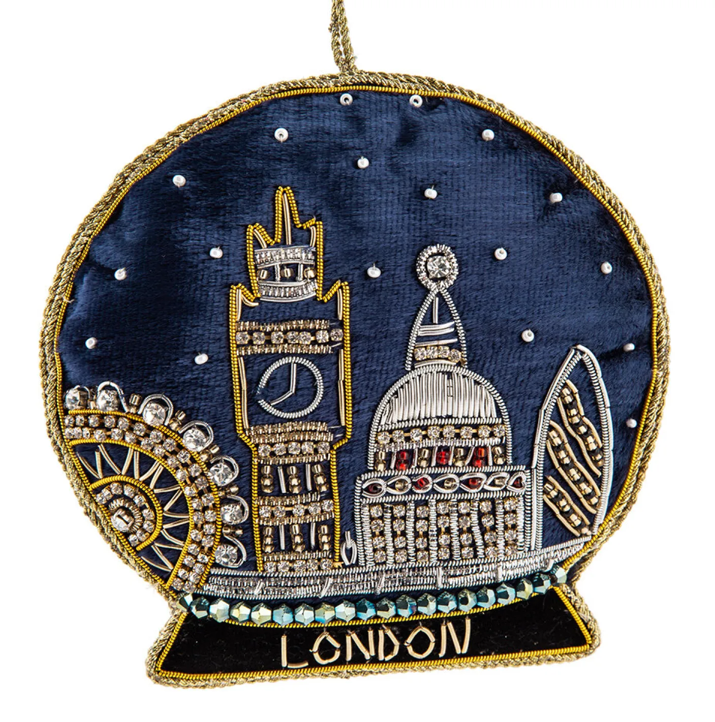 Crystal London Snowglobe Decoration by Tinker Tailor London