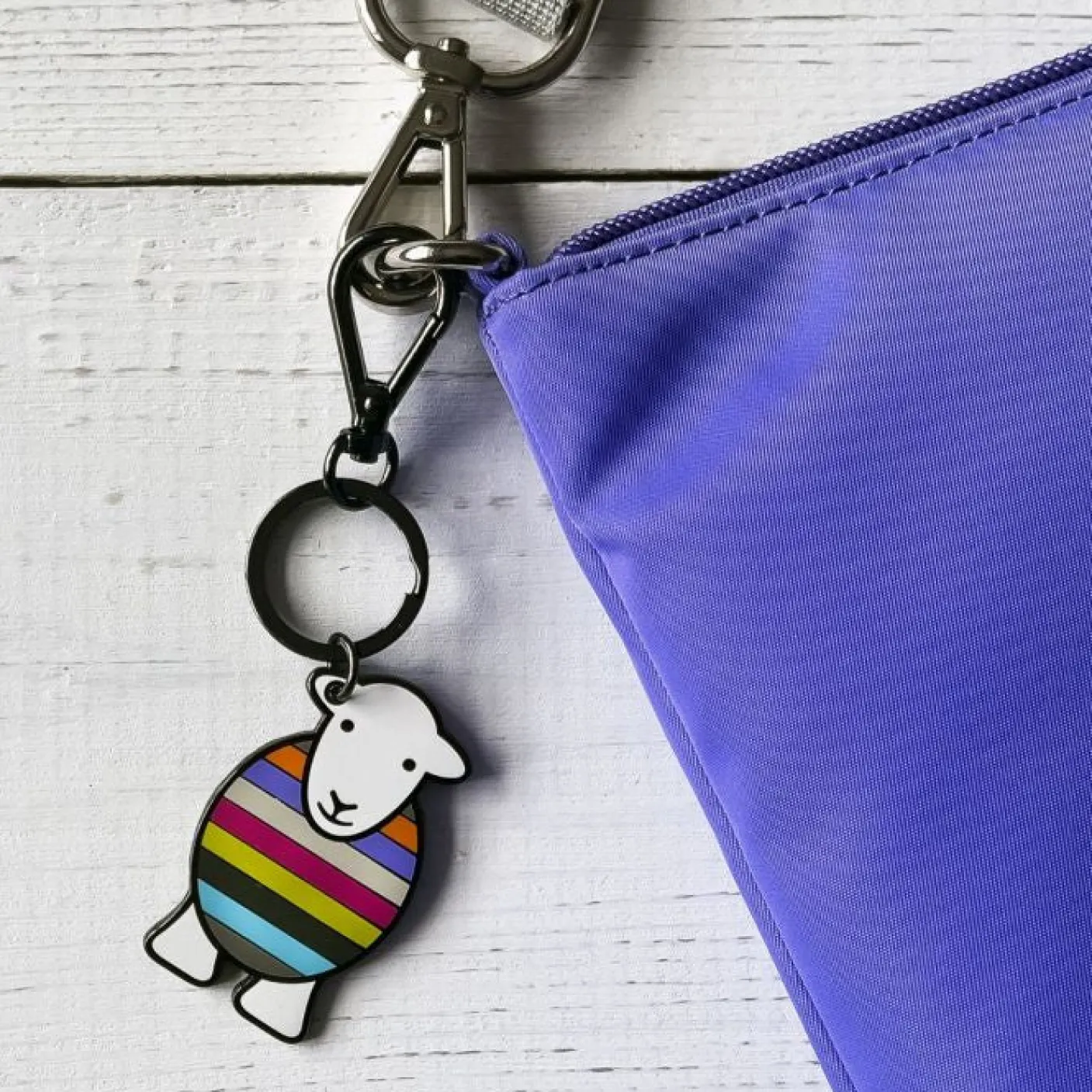 Herdy Yan Enamel Stripe Key Chain