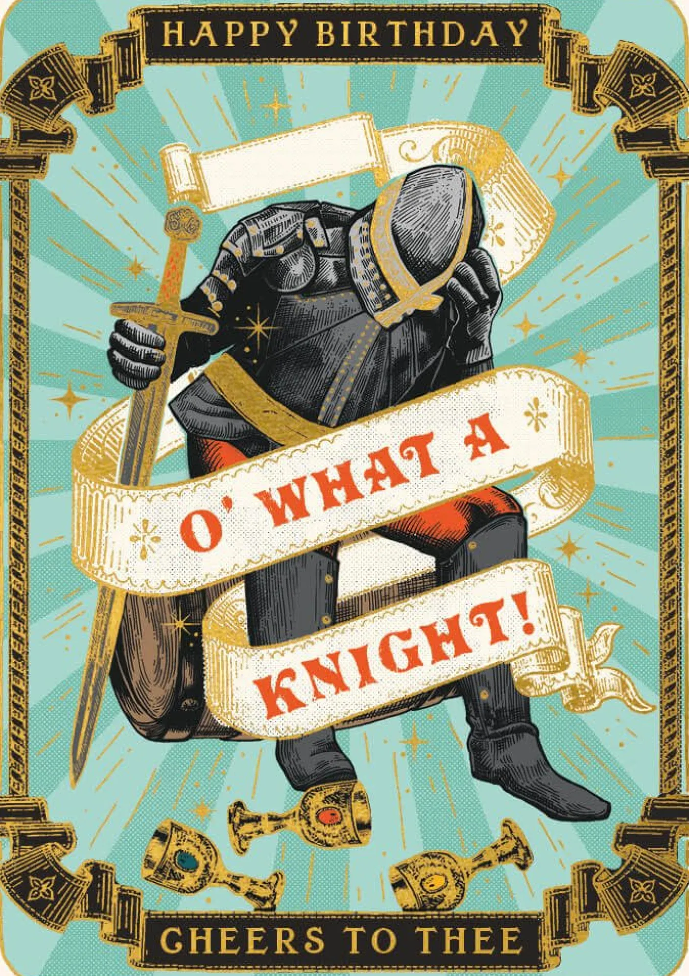 O' What a Knight Greeting Card