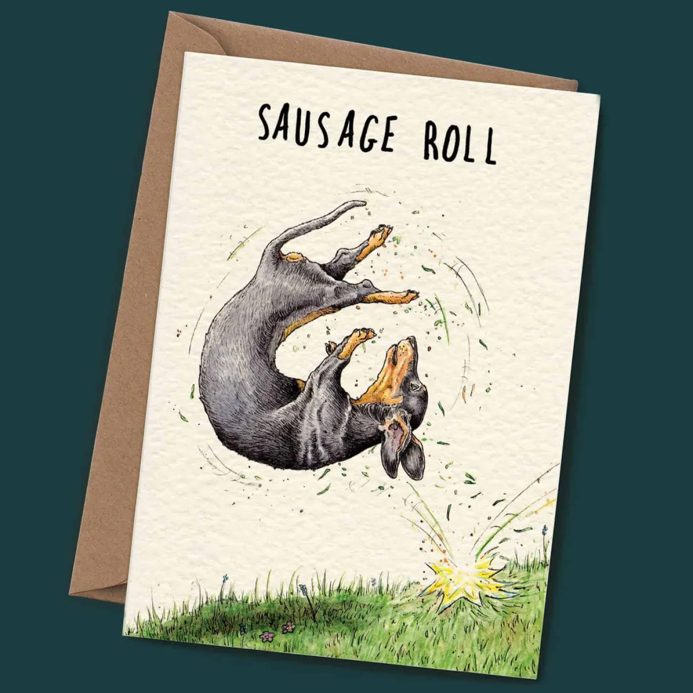 Sausage Roll Greetings Card