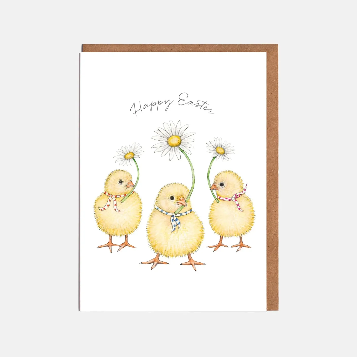 Three Chicks Easter Card