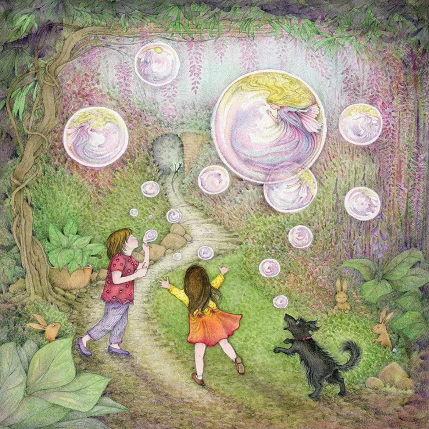 Bubbles Greeting Card