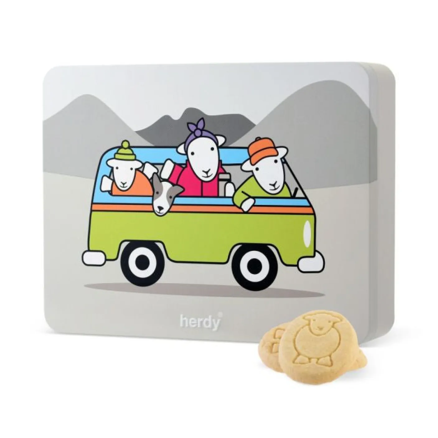 Herdy Shortbread Tin - Campervan
