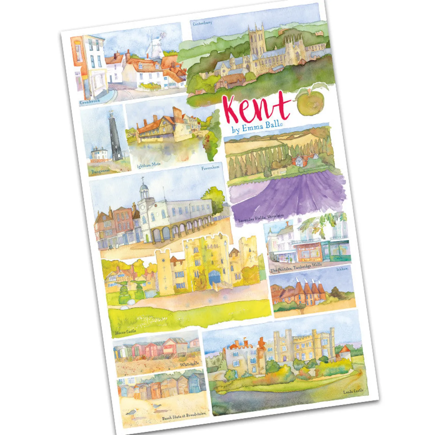Kent by Emma Ball Tea Towel