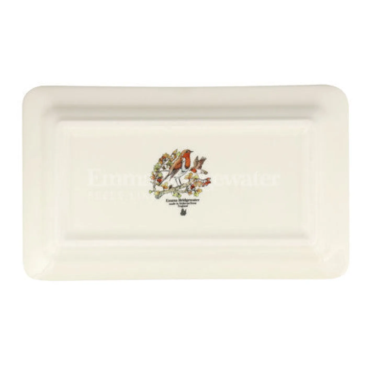 Birds in the Hedgerow Rosehip & Robin Medium Oblong Plate