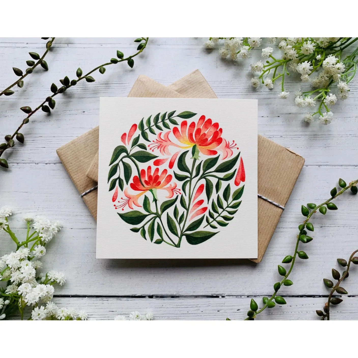 Honeysuckle Greeting Card